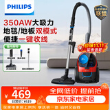 飞利浦（PHILIPS）家用吸尘器卧式手持大功率强力除螨吸毛吸灰吸尘器FC9351