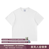 瞬时山野NOTHOMME潮牌夏季男款简约纯色圆领T恤情侣装宽松打底衫 大白色230g 宽松版 L (175)