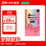 冈本JELLY MONSTER HOT避孕套超薄 成人计生情趣用品 12只 日本进口