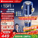 惠尔顿前置过滤器20T大通量过滤25微米反冲洗家用全屋净水器 实时自动清洗刮洗自来水防爆过滤器P0038pro 上门安装【20T-升级25微米精滤】