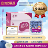 佳沃（joyvio）L25云南花香蓝莓18mm+12盒约125g/盒 新鲜水果