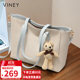 viney牛皮包包女包大容量托特包轻奢斜挎单肩生日礼物高级感送女友老婆
