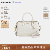 蔻驰（COACH）【品牌直供】女包ROWAN迷你波士顿手提斜挎包CW329白生日礼物