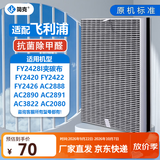 简克（JIANKE）适配飞利浦空气净化器滤芯过滤网AC4076 FY2428配AC2886AC2888AC2890