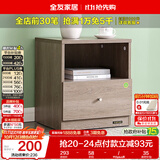 全友家居 现代简约家用落地床头柜卧室床边柜收纳置物抽屉式储物柜子