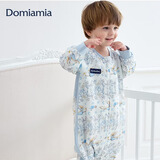 DOMIAMIA婴儿睡袋分腿睡袋夏季薄款宝宝防踢被四层纱布 帽檐XL 25-30℃