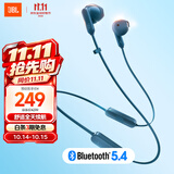 JBL TUNE 235BT 半入耳式蓝牙耳机 颈挂式耳机 防水设计免提通话 超长续航快充 苹果耳机 送朋友 蓝色