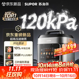 苏泊尔（SUPOR）有钛0涂层新品速嫩蒸鲜呼吸电压力锅5L超高压120kPa 2000W上蒸下煮电饭煲4-6人SY-50FC5051