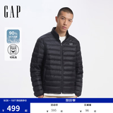 盖璞男女装秋冬印花logo多口袋小立领羽绒服外套657225 黑色 S (165/88A)亚洲尺码