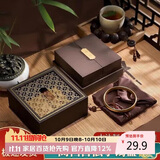 八海鸟手镯盒子珠宝玉石璧翡翠收藏盒佛珠手串链黄金饰品传承七夕礼品盒