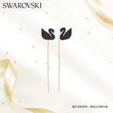 施华洛世奇 ICONIC SWAN黑天鹅耳线耳钉女耳饰送女朋友生日礼物女5351805