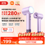 米家高速吹风机H501 家用小米吹风机智能温控速干恒温负离子吹风筒护发学生宿舍生日礼物初晴紫