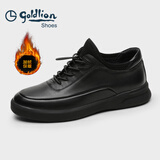 金利来（Goldlion）男鞋休闲舒适时尚加绒保暖棉鞋50604048601A黑色37