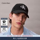 Calvin KleinJeans男女情侣ck刺绣纯棉休闲运动棒球帽随心选 4G5004G-UB1-太空黑 均码 OS