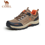 骆驼（CAMEL）防撞厚底抓地休闲运动登山徒步鞋男 A632026925H 深卡其/桔红 40
