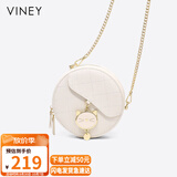 viney牛皮包包女包小众斜挎手机包单肩小圆包生日礼物高级感送女友老婆