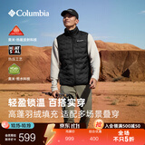 Columbia哥伦比亚男子银点拒水无缝热压鸭绒650蓬羽绒背心WE4253 010修身版型 黑色 XL (185/104A)