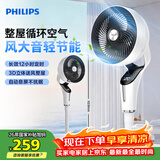 飞利浦（PHILIPS）交流电机风扇空气循环扇3D摇头电风扇落地扇家用落地电扇柔风静音净化风扇 ACR2441CFD