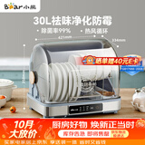 小熊（Bear）多功能消毒柜 家用小型桌面台式 厨房碗筷刀架立式消宝宝奶瓶 紫外线保洁柜ZTD30-A21E5