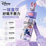 迪士尼（Disney）儿童水杯疯狂动物城Tritan学生塑料杯夏季直饮杯运动水杯便携礼物