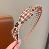 BARY REEF儿童咖色发箍女童带齿防滑女孩2024新款头窟发卡头饰宝宝头箍女款 咖色小熊蝴蝶结