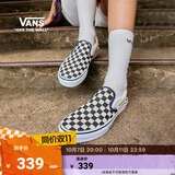 VANS范斯官方 经典款Slip-On经典一脚蹬男女鞋帆布鞋VN000EYEBWW 黑白棋盘格 40