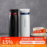 乐扣乐扣（LOCK&LOCK）菲特旋盖轻量保温杯商务情侣水杯子白蓝+黑红450ml*2