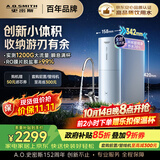 史密斯（A.O.SMITH）佳尼特净水器 蓝鲸2,0 家用净水器厨房专用台下用净水机直饮一体机 小体积CR2500BM1