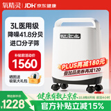 氧精灵3L升医用便携制氧机老人孕妇氧气机家用吸氧机带雾化