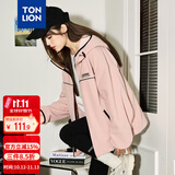 唐狮（TonLion）秋冬季款女连帽摇粒绒加厚外套高级感韩版潮chic