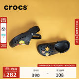 CROCS卡骆驰贝雅洞洞鞋轻便百搭男鞋一脚蹬洞洞鞋女拖鞋休闲鞋|10126 黑色-001(含智必星) 41 /42(260mm)