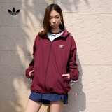 adidas经典通勤百搭休闲运动连帽夹克早秋外套男女阿迪达斯三叶草