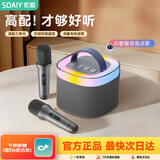 索爱（soaiy）SK2AI话筒麦克风k歌麦克风音箱一体机无线蓝牙音响唱歌神器家庭ktv音响套装无线麦克风家用送长辈