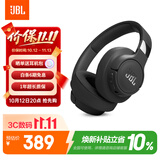 JBLTUNE770NC头戴式无线蓝牙耳机 ANC主动降噪耳机 超长续航手机通用音乐游戏耳机 黑色