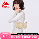 Kappa卡帕 新款女士时尚设计感腋下包手提包韩版百搭单肩包生日礼物 米奶咖