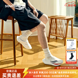 SAUCONY索康尼摇篮Cradle 2夏季运动拖鞋男女沙滩鞋防滑耐磨外穿凉拖鞋 白黑-2 42