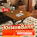 木双福折叠桌餐桌小户型家用客厅吃饭桌子户外摆摊桌子出租房便携小方桌