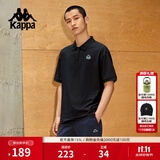 卡帕（Kappa）背靠背夏运动短袖polo衫2026新款男士宽松t恤半袖上衣K0D32PD01D 【修身/轻盈/柔软】黑色-990A L （推荐尺码175/96A）