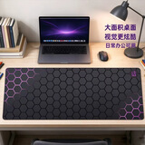 灵蛇(LINGSHE)鼠标垫900*400*3超大号加厚办公游戏鼠标垫学生电脑桌垫 精密锁边 P51  壁垒紫礼盒装