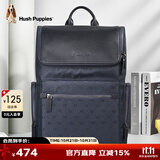 暇步士（Hush Puppies）商务双肩包大容量男士背书包男电脑包多功能生日礼物送男友