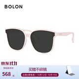 BOLON暴龙眼镜【经典畅销款】黑超墨镜男方框太阳镜女偏光驾驶镜BL3111 C30-灰色/藕荷粉偏光