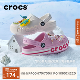CROCS卡骆驰贝雅卡骆班儿童洞洞鞋沙滩凉鞋男童女童拖鞋/207018/207019 芭蕾粉/糖果粉-6TG 34 (205mm)