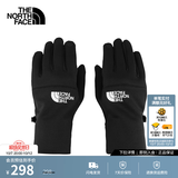 北面（The North Face）可触屏手套男女Etip抓绒保暖户外跑步徒步26秋冬上新|4SHA KY4/宇宙黑 L