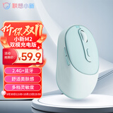 联想（Lenovo）小新M2双模无线蓝牙鼠标 可充电长续航 轻音便携类肤手感 舒适办公鼠标 笔记本平板鼠标M2-BT 蓝色