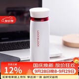 乐扣乐扣（LOCK&LOCK）不锈钢保温杯情侣学生水杯菲特旋转盖轻量杯450ml白红 LHC4131WR