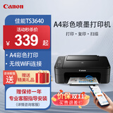 佳能（Canon）MG2541/70/TS3340 A4彩色喷墨打印机 家用办公学生试卷作业照片打印 打印复印扫描一体机 TS3640/TS3660【异地远程+WiFi】 套餐二：黑彩打印（可加墨）+