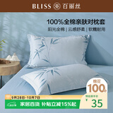百丽丝水星家纺出品枕头套单件 全棉枕套枕巾纯棉枕头罩枕套一对48x74cm