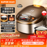 苏泊尔（SUPOR）电饭煲4-5人大容量5升球釜柴火饭电饭锅家用煲汤煮粥锅多功能智能预约微压电饭锅50FC733