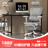 Ergonor保友优b雄鹰 人体工学椅电脑椅舒适办公椅电竞椅 银白+躺舒宝