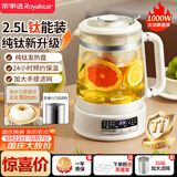 荣事达（Royalstar）养生壶 2.5升大容量纯钛煮茶壶烧水壶家用恒温水壶24H保温炖煮一体 母婴恒温电热水壶  YSH25E(Ti)